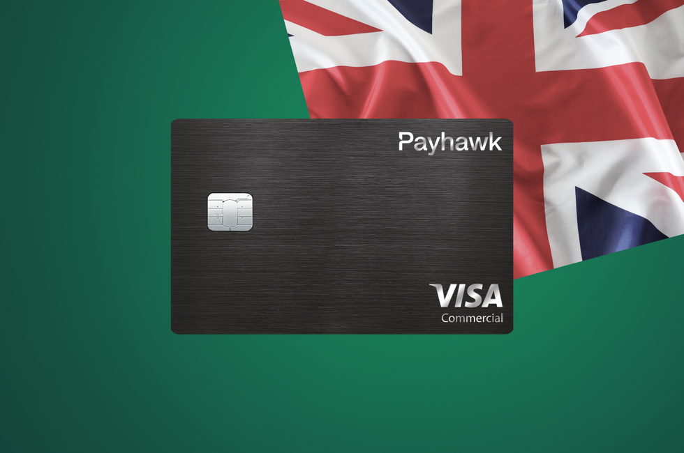 Picture showing Payhawk's new business credit card (Visa)